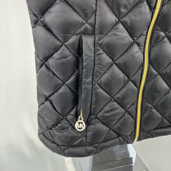 Michael Michael Kors Ultra Lightweight Down Puffer Vest Black Size XS Packable - Picture 6 of 16
